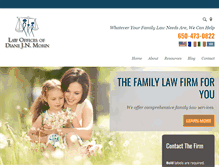 Tablet Screenshot of dianemorinfamilylaw.com